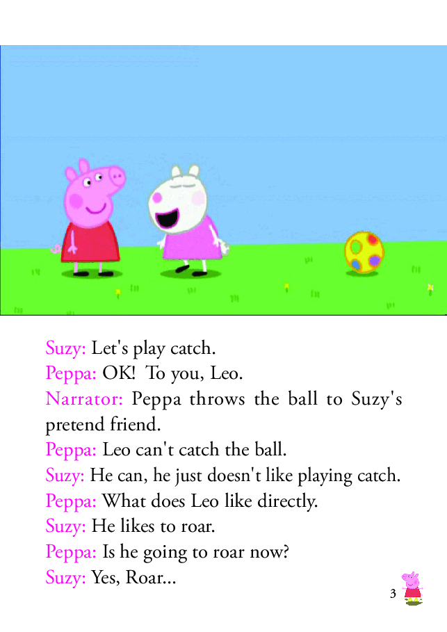 粉红猪小妹第2季53本自制绘本S2-16 Pretend Friend.pdf,第3页预览