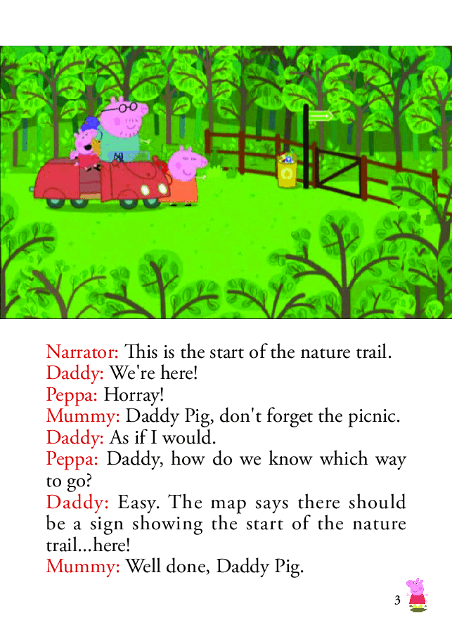 粉红猪小妹第2季53本自制绘本S2-20 Nature Trail.pdf，第3页预览