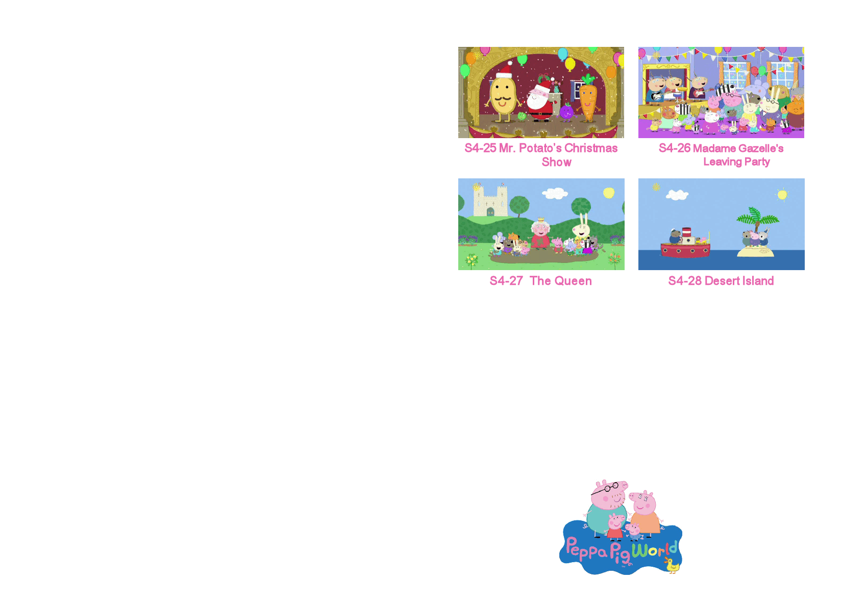 粉红猪小妹第4季10本自制绘本(共40集,每本包含4集)S4 25-28.pdf,第2页预览