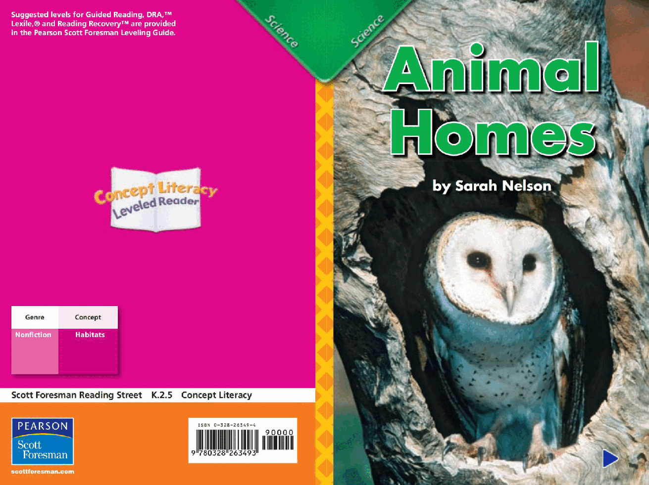 Pearson 0-6岁低幼读物Animals Homes.pdf,第1页预览