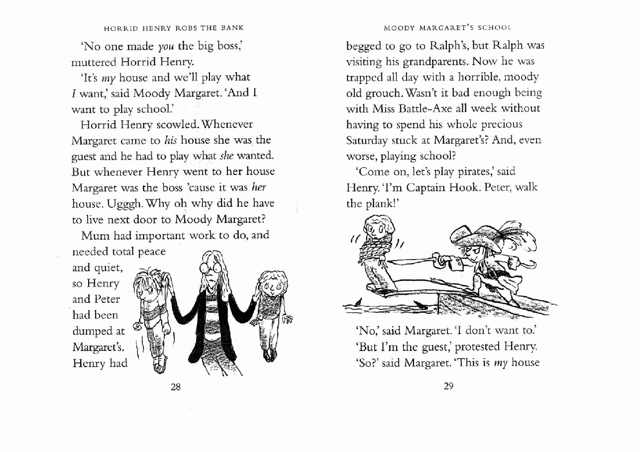调皮的亨利英文绘本2 Moody Margaret's School.pdf,第3页预览