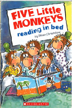 五只小猴子Five Little Monkeys Reading in Bed.pdf,第1页预览