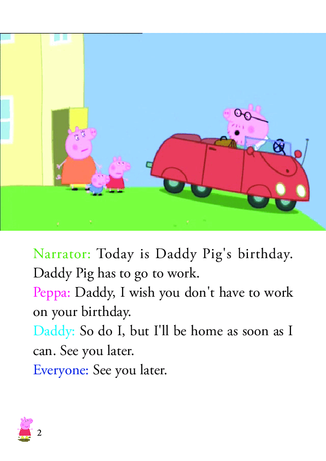 粉红猪小妹第2季53本自制绘本S2-51 Daddy Pig's Birthday.pdf,第2页预览