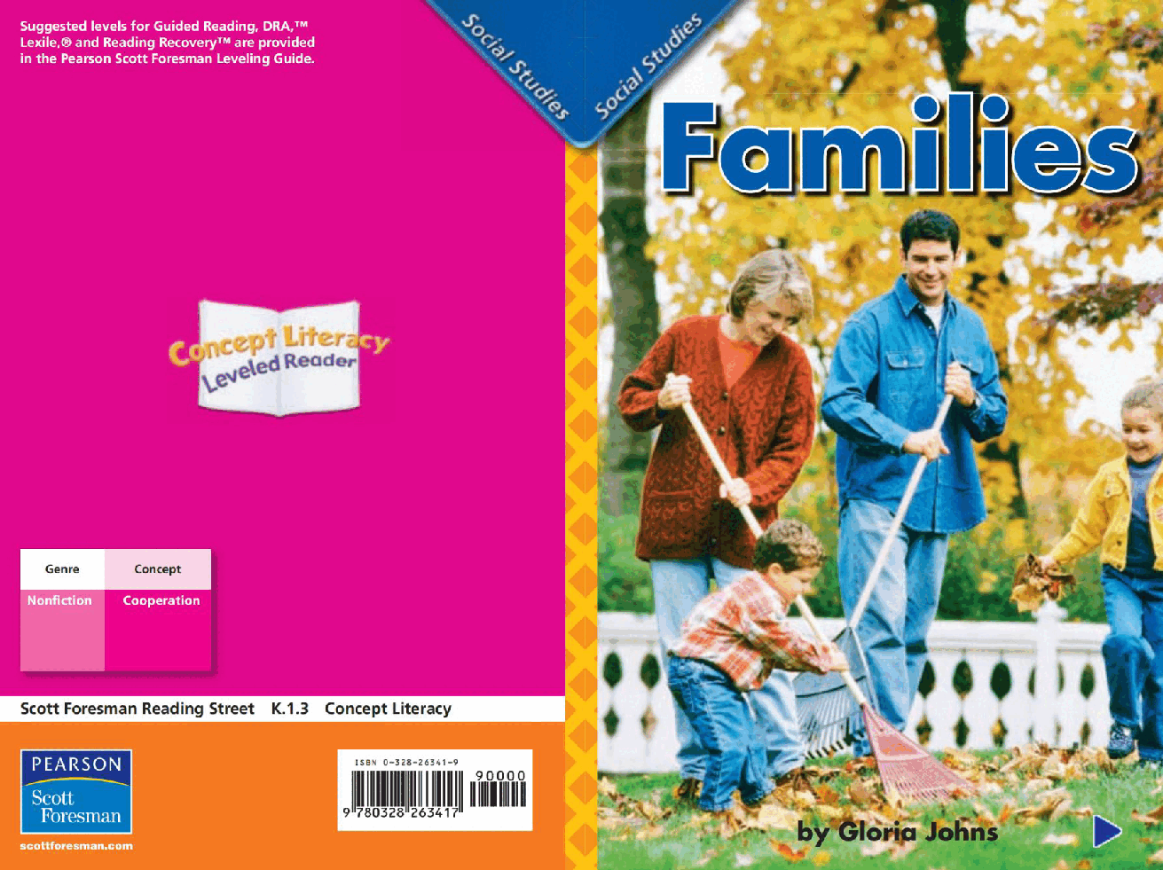 Pearson 0-6岁低幼读物Families.pdf，第1页预览