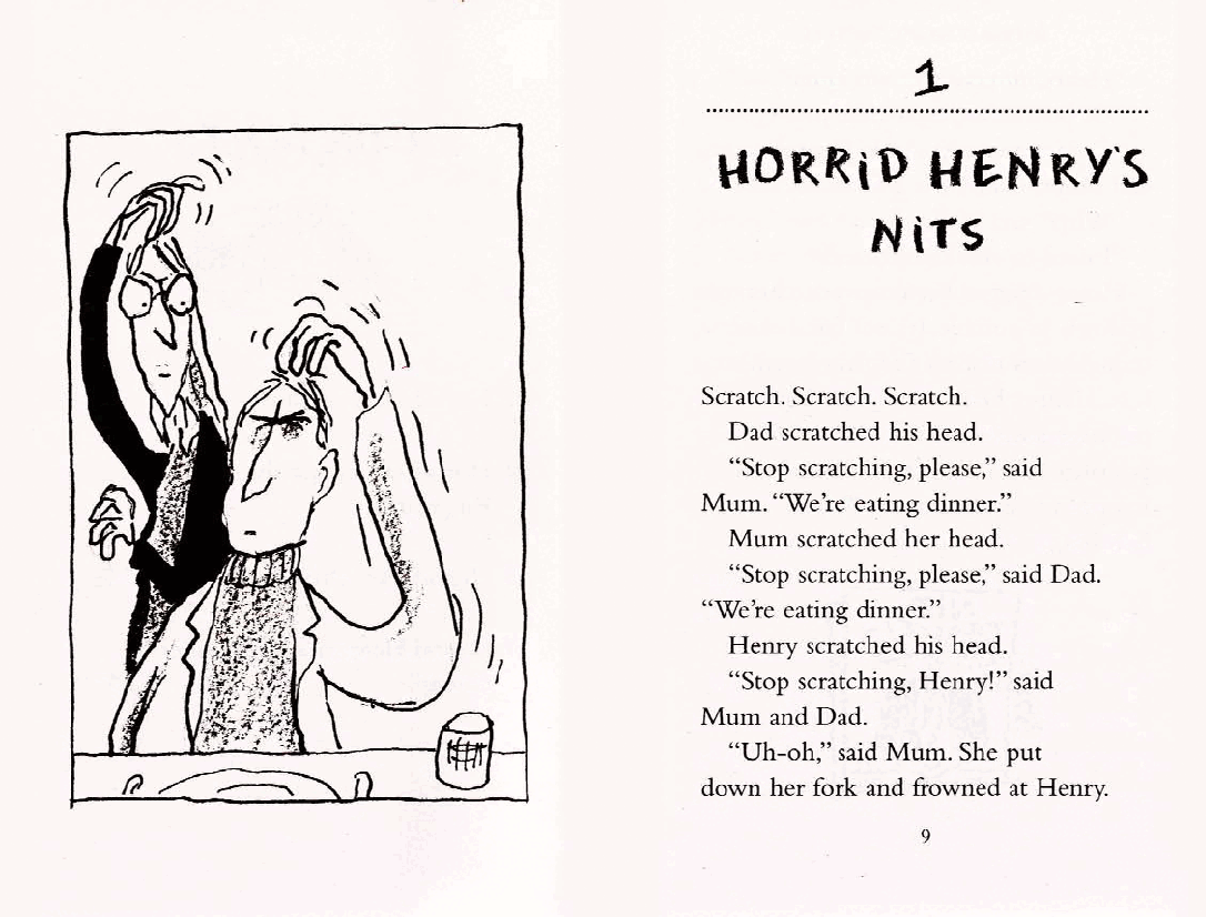 调皮的亨利英文绘本Horrid Henry's Nits (1997).pdf,第4页预览