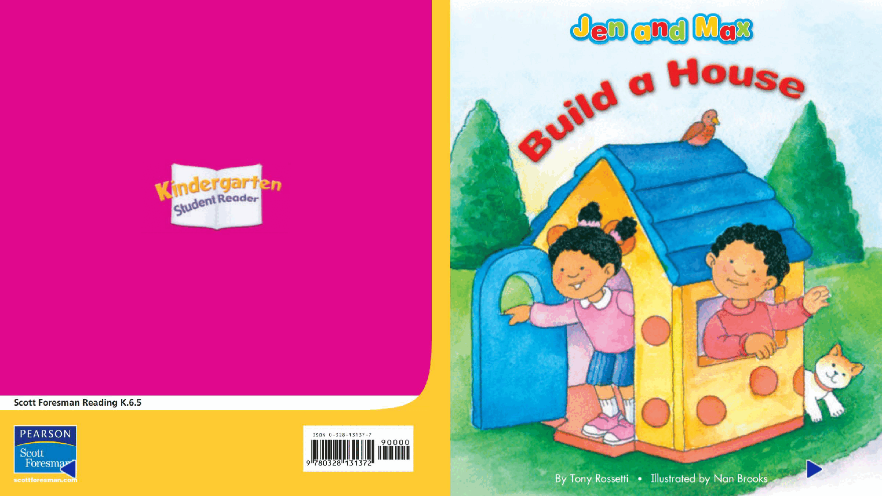 Pearson 0-6岁低幼读物K_OLR_6.5 Jen and Max Build a House.pdf,第1页预览