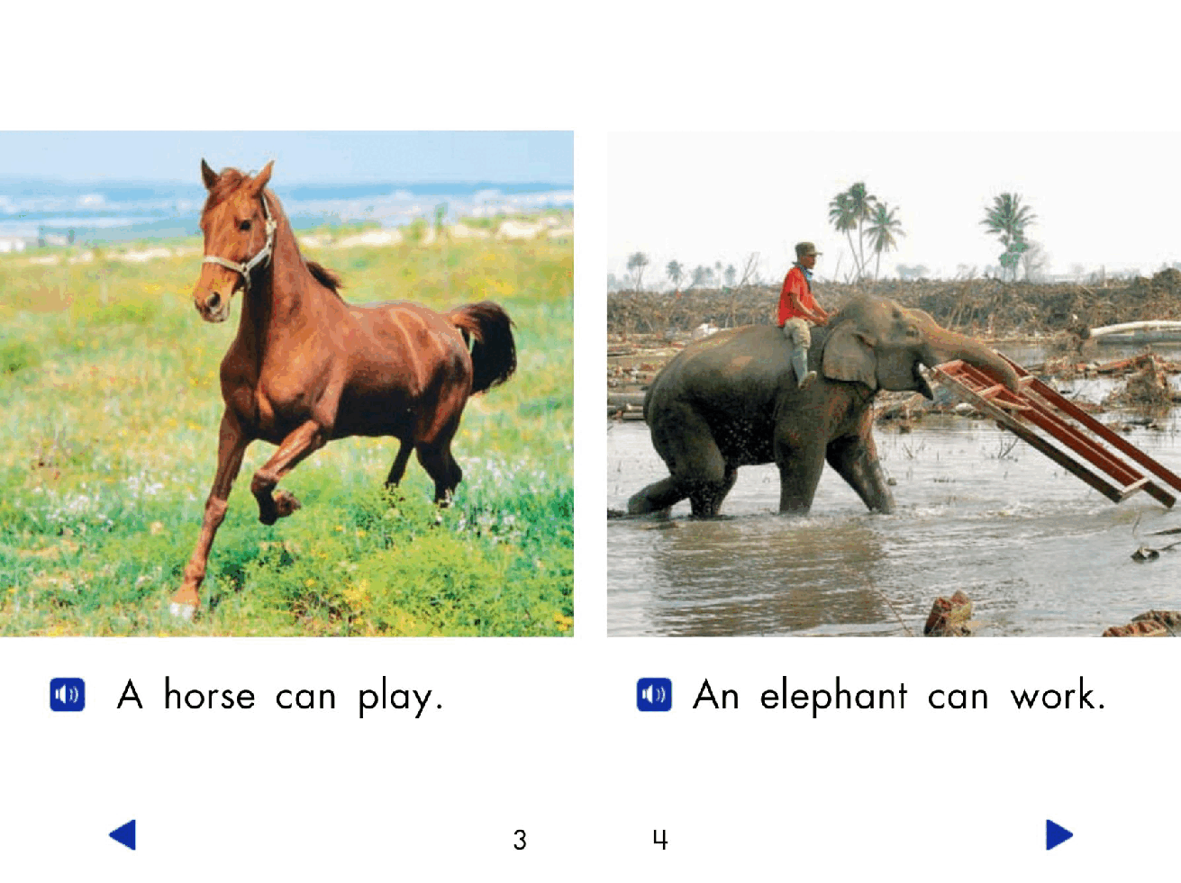 Pearson 0-6岁低幼读物Animals Work and Play.pdf，第4页预览