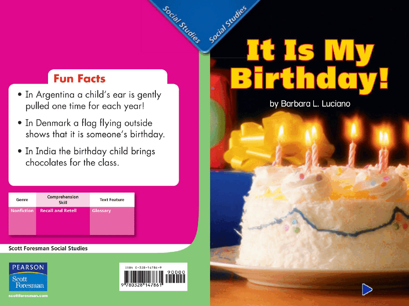 Pearson 0-6岁低幼读物It Is My Birthday!.pdf,第1页预览
