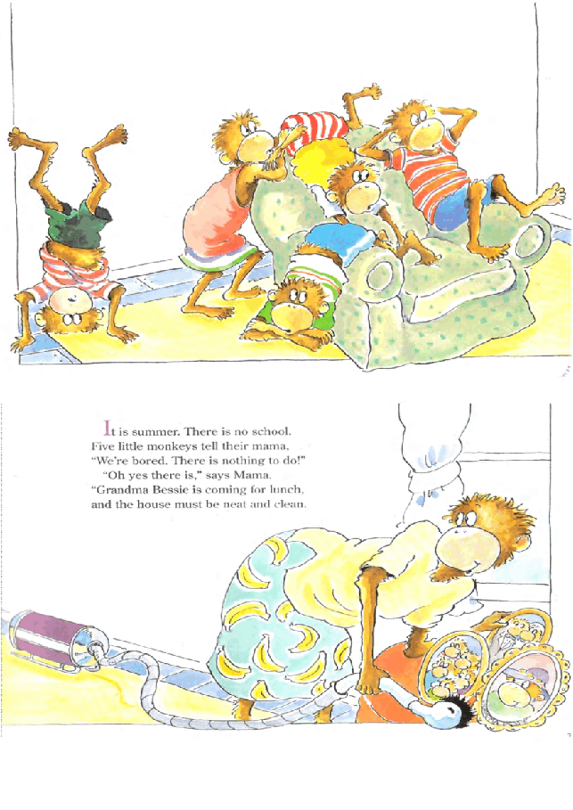 五只小猴子five monkey with nothing to do.pdf,第2页预览