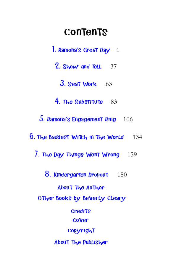 Beverly Cleary eBooks 29本Ramona the Pest.pdf,第4页预览