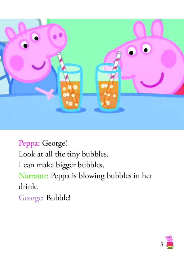 粉红猪小妹第2季53本自制绘本S2-01 Bubbles.pdf，第3页预览
