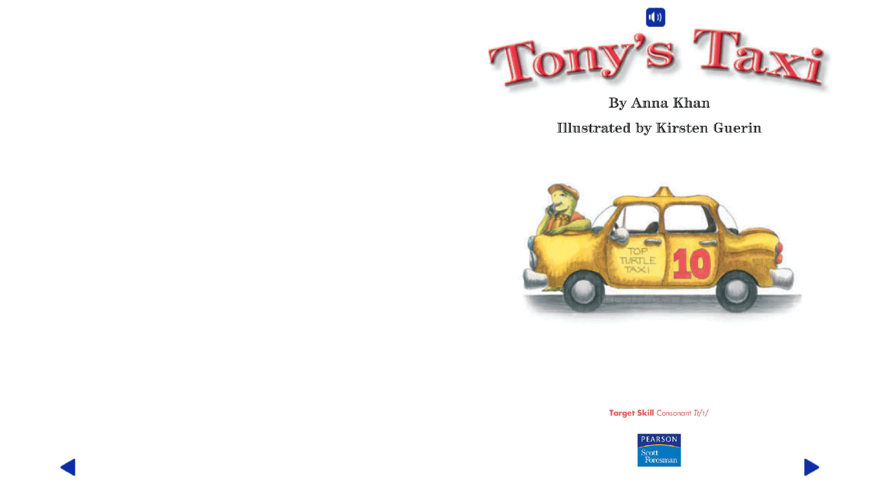 Pearson 0-6岁低幼读物Tony's Taxi.pdf，第2页预览
