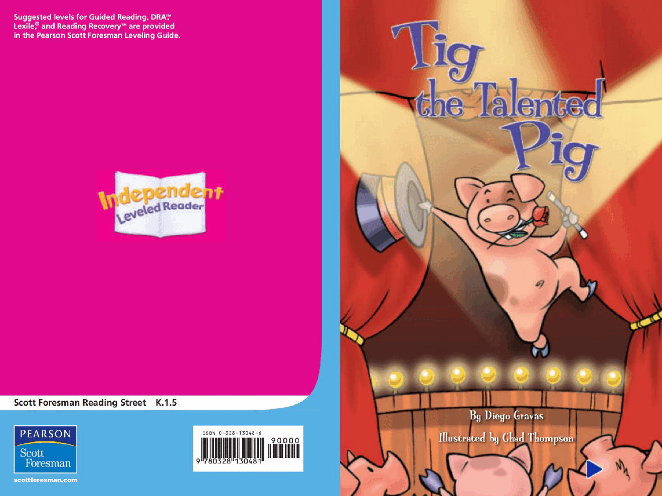 Pearson 0-6岁低幼读物Tig the Talented Pig.pdf，第1页预览