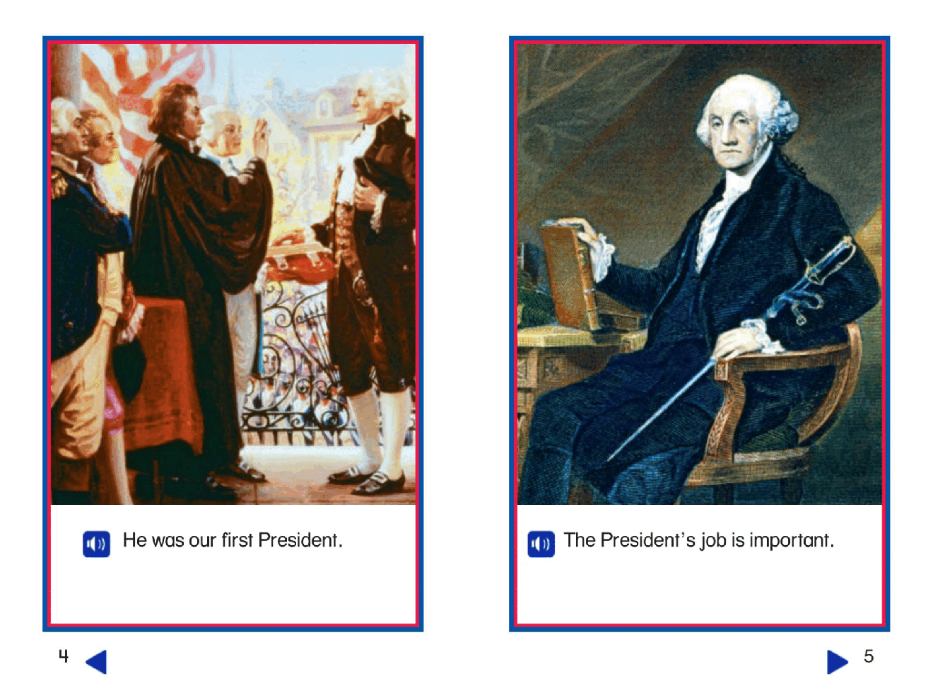 Pearson 0-6岁低幼读物George Washington - Our First President.pdf，第4页预览