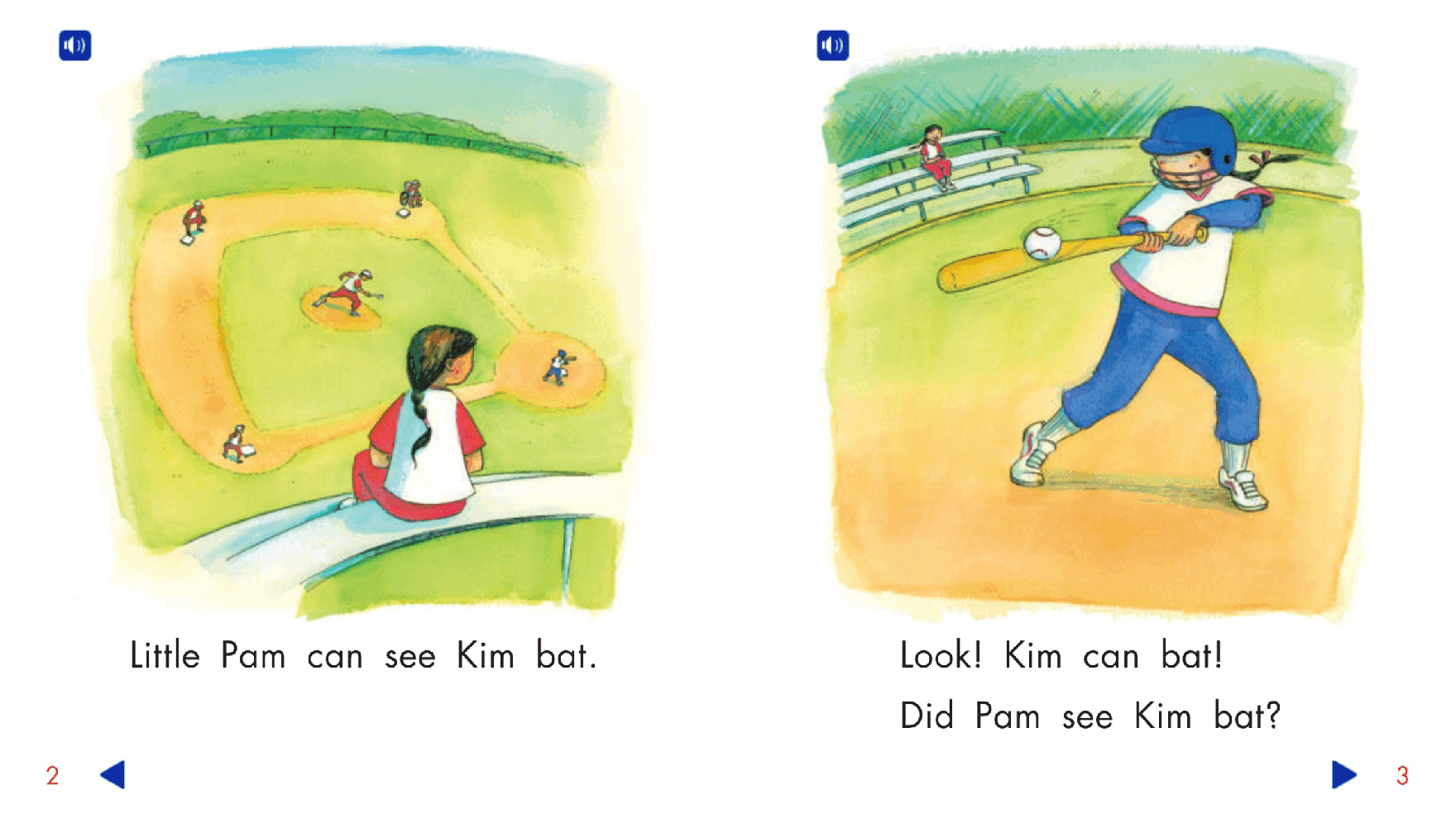 Pearson 0-6岁低幼读物K_OLR_3.3 At Bat.pdf,第3页预览