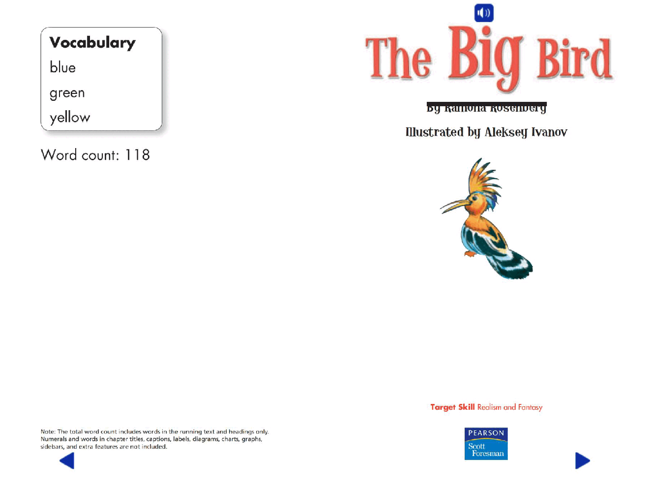 Pearson 0-6岁低幼读物The Big Bird.pdf，第2页预览