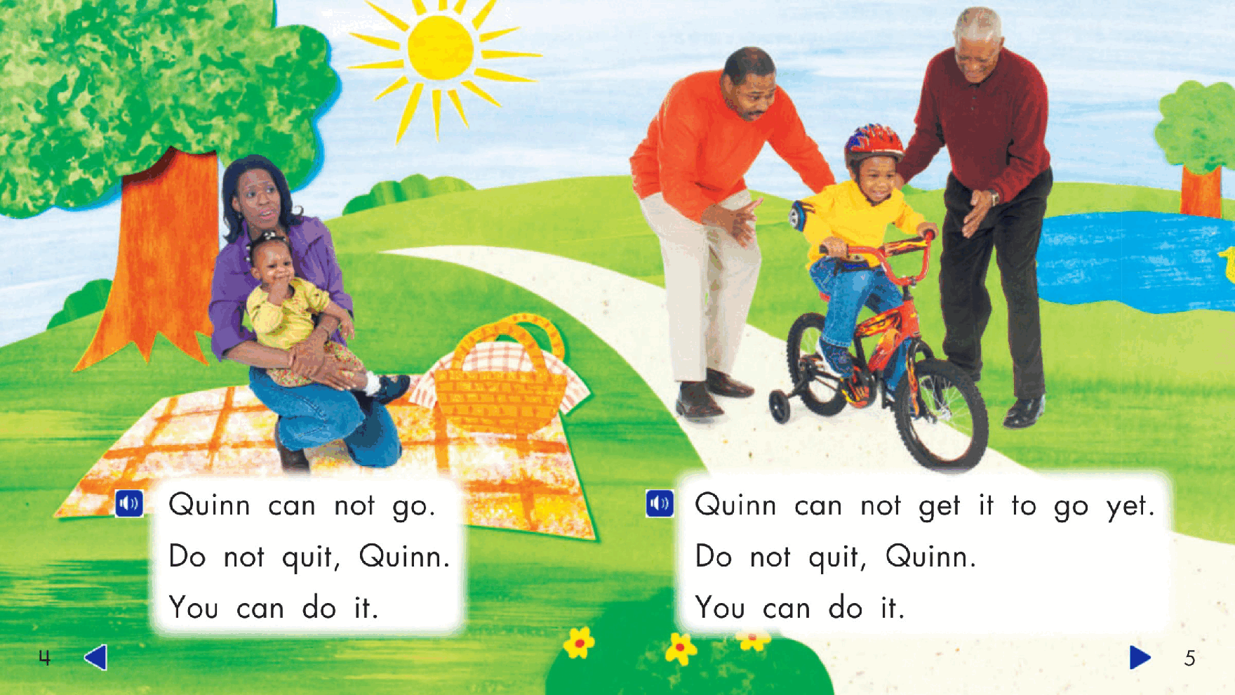 Pearson 0-6岁低幼读物K_OLR_5.6 Do Not Quit, Quinn!.pdf，第4页预览