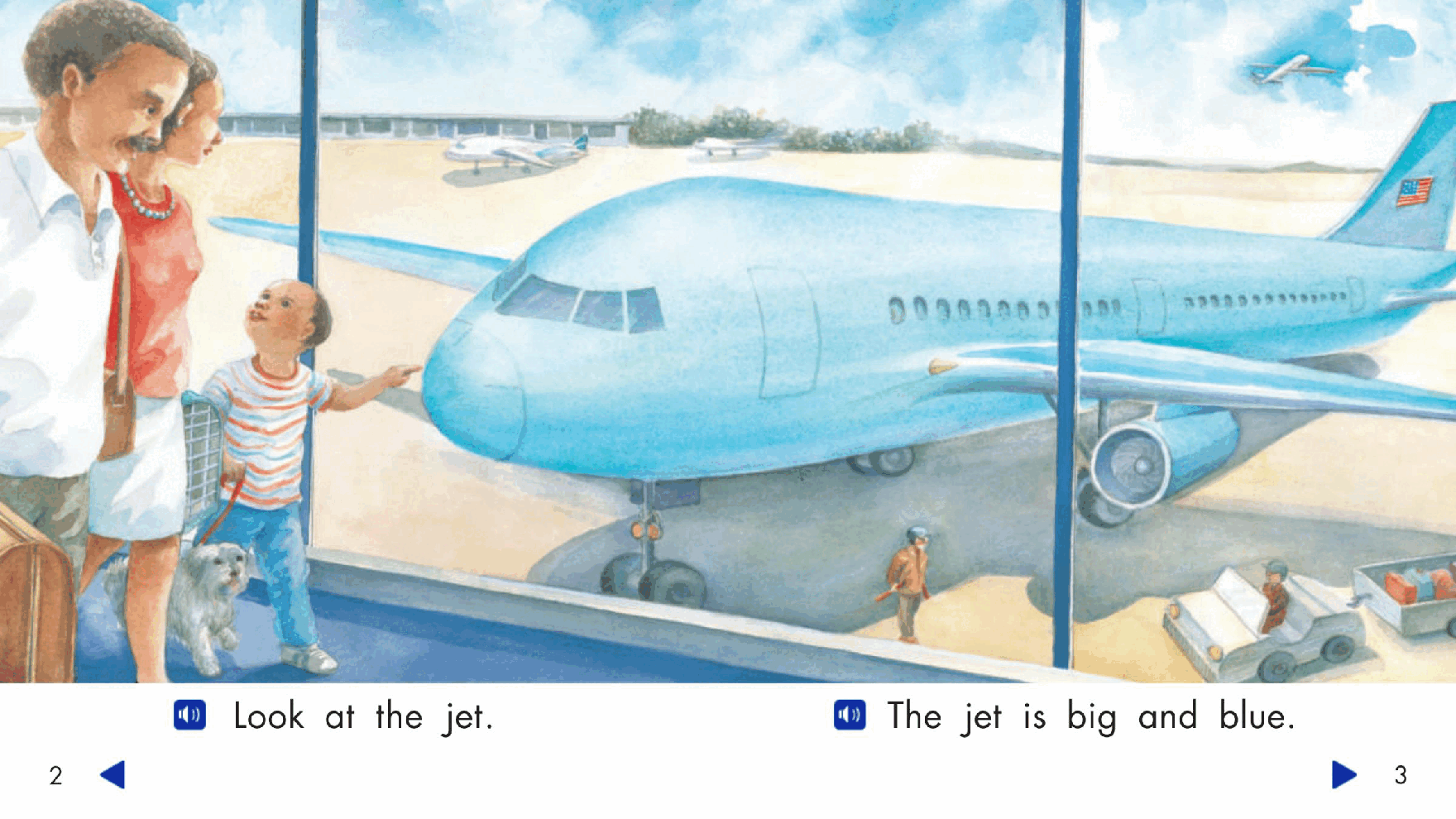 Pearson 0-6岁低幼读物Will on a Jet.pdf，第3页预览