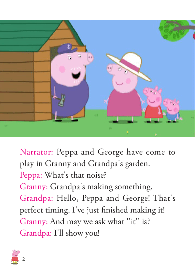 粉红猪小妹第2季53本自制绘本S2-38 Grandpa's Little Train.pdf,第2页预览
