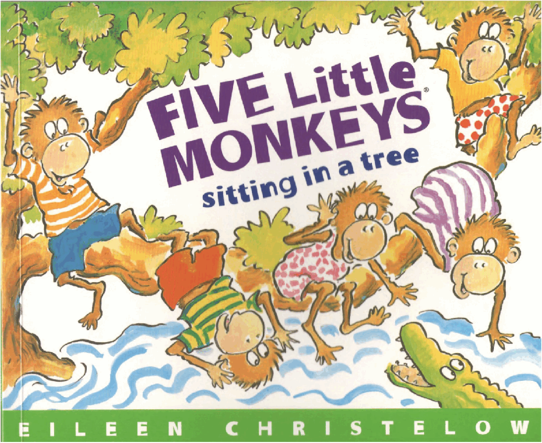五只小猴子five little monkeys sitting in a tree.pdf,第1页预览