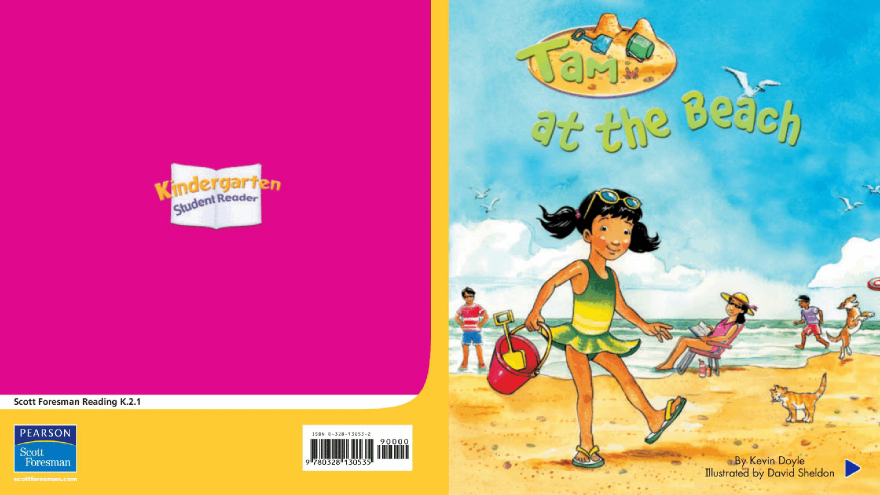 Pearson 0-6岁低幼读物K_OLR_2.1 Tam at the Beach.pdf,第1页预览