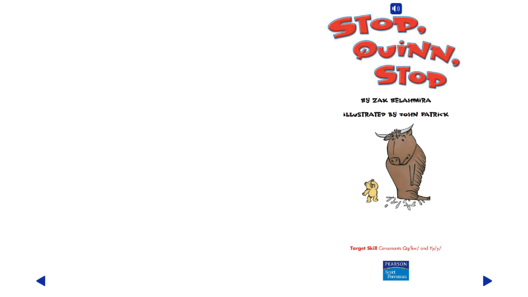 Pearson 0-6岁低幼读物Stop, Quinn, Stop.pdf,第2页预览