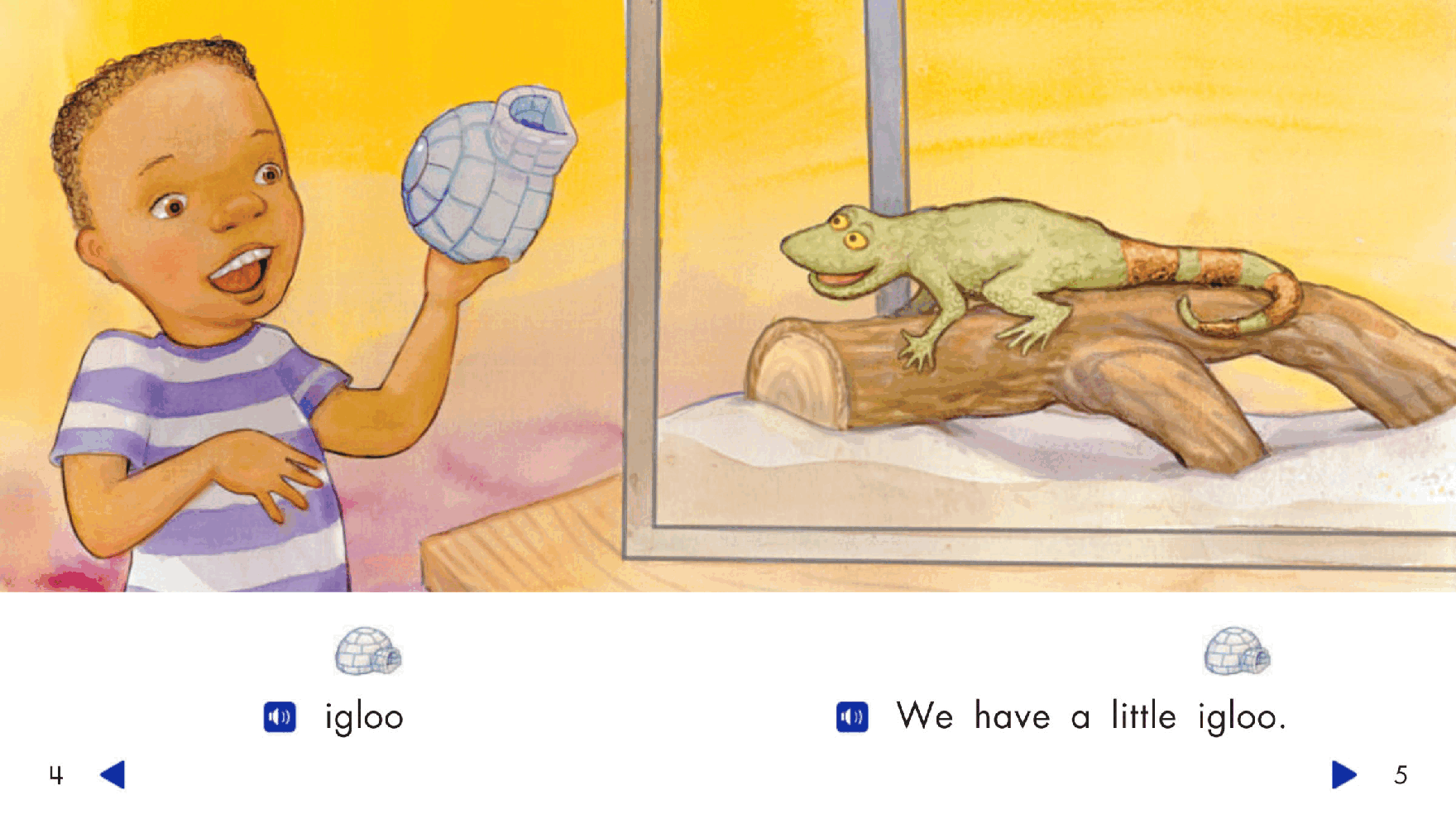 Pearson 0-6岁低幼读物Little Iguana.pdf，第4页预览