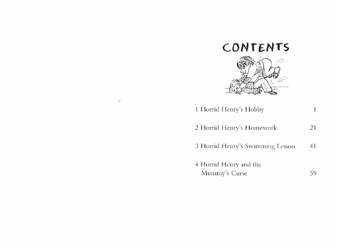 调皮的亨利英文绘本Horrid Henry and the Mummy's Curse (2000).pdf,第4页预览