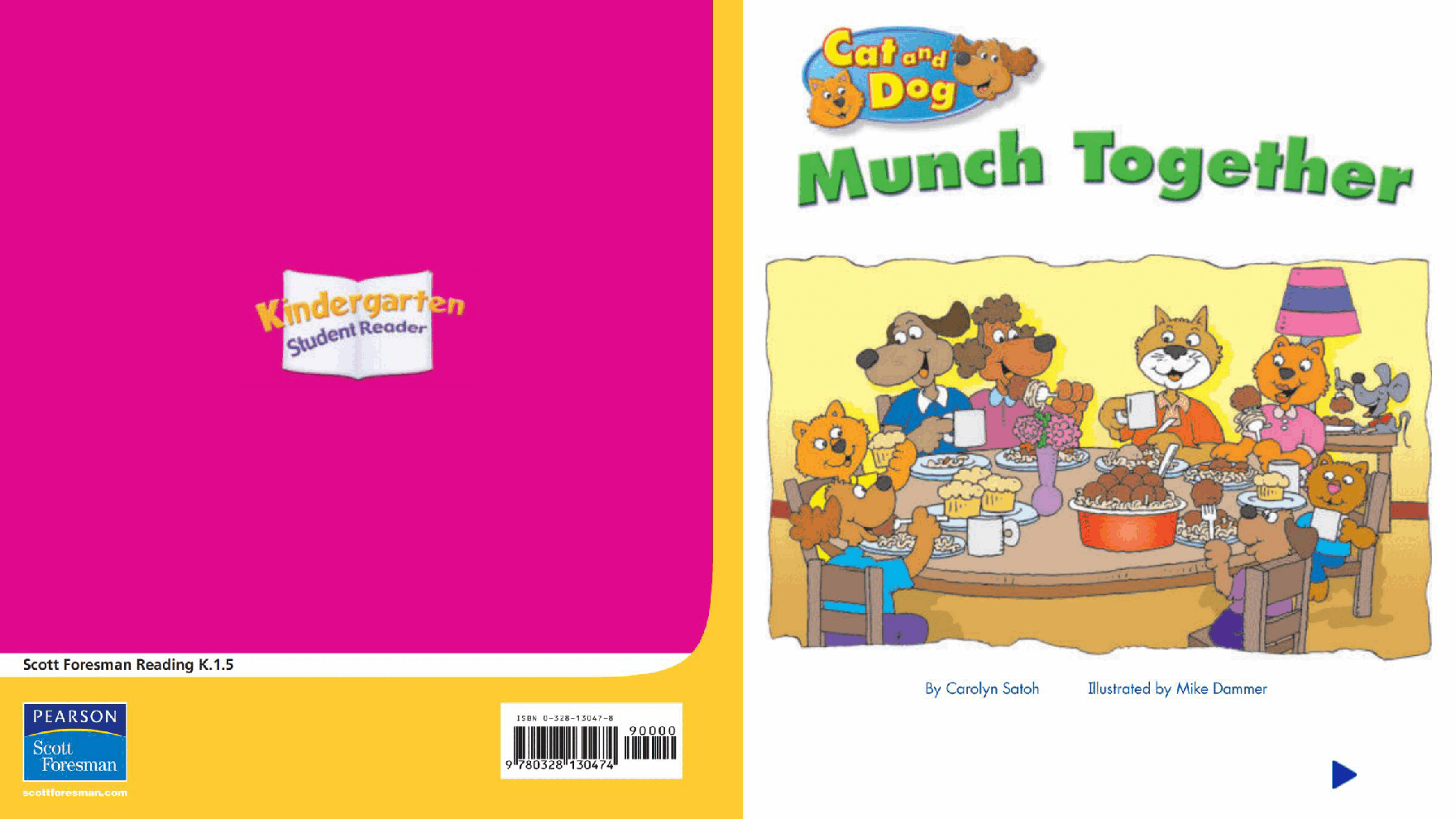 Pearson 0-6岁低幼读物K_OLR_1.5 Cat and Dog Munch Together.pdf,第1页预览