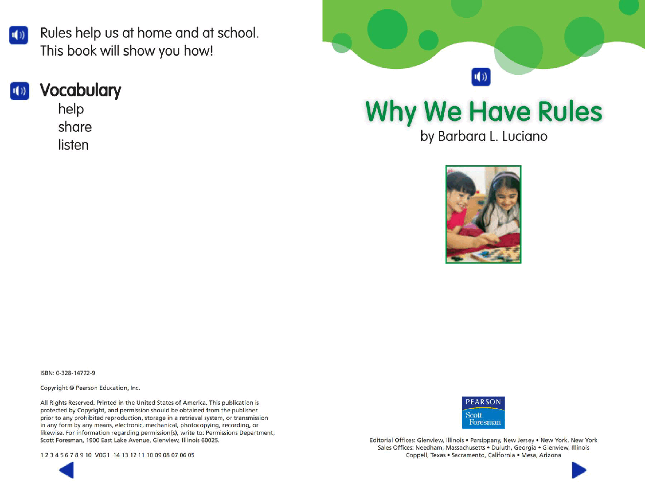 Pearson 0-6岁低幼读物Why We Have Rules.pdf，第2页预览
