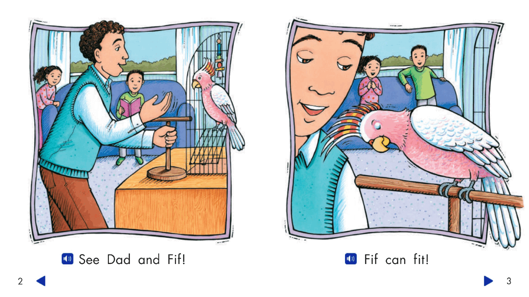 Pearson 0-6岁低幼读物Dad and Fif Fan.pdf,第3页预览