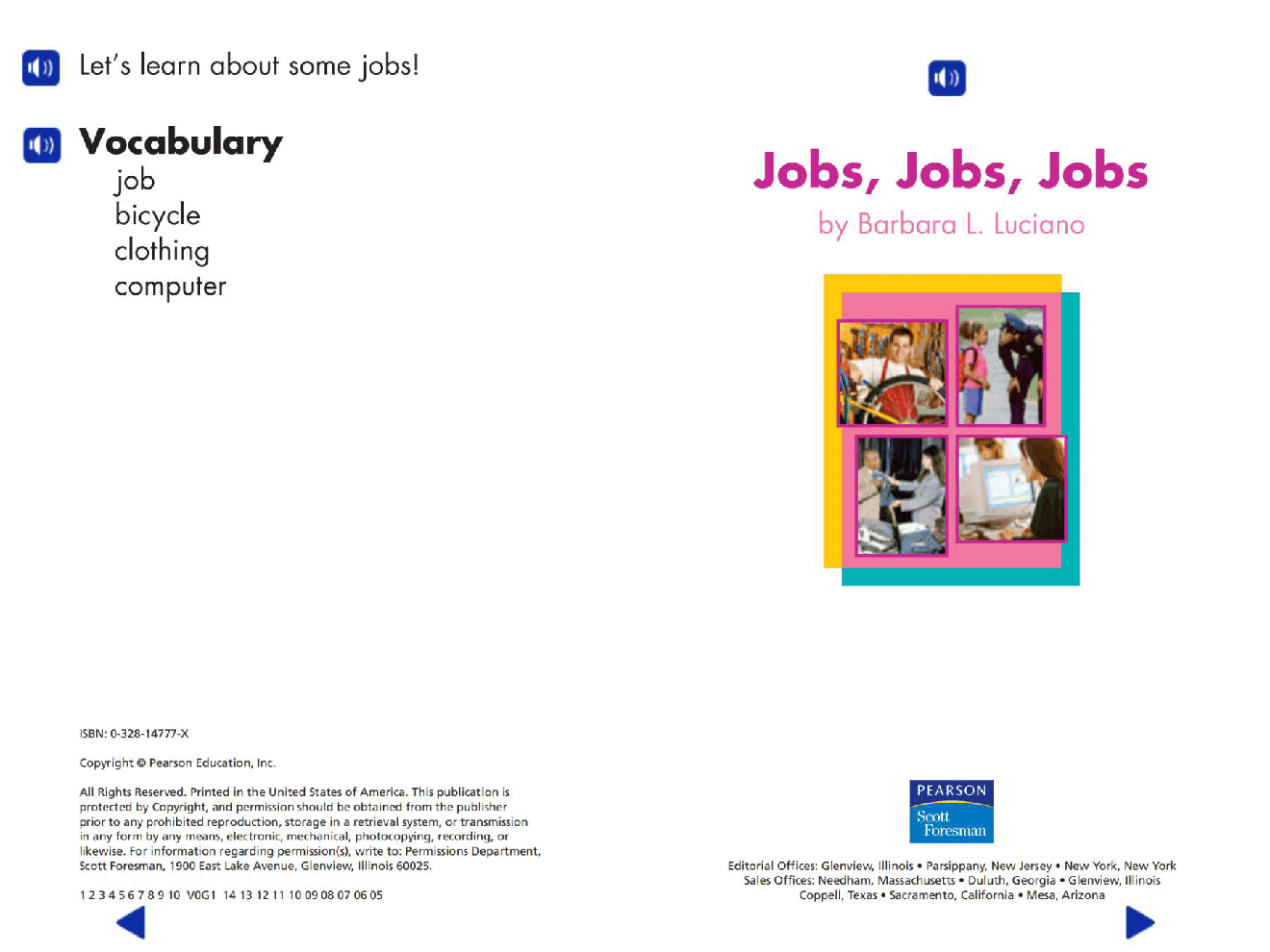 Pearson 0-6岁低幼读物Jobs, Jobs, Jobs.pdf,第2页预览