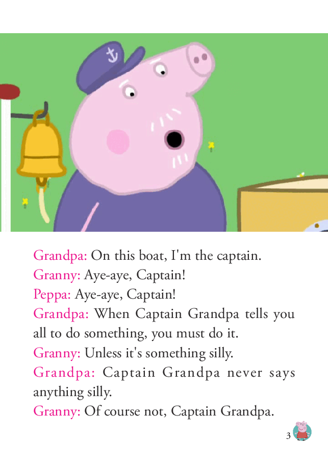 粉红猪小妹第1季52本自制绘本S1-48_Grandpa_Pig_s_Boat.pdf，第3页预览