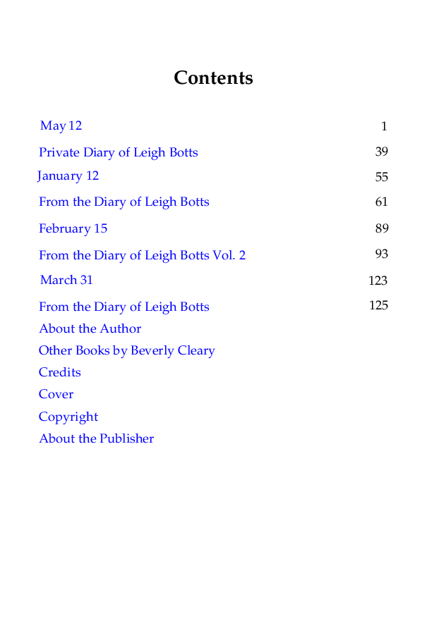 Beverly Cleary eBooks 29本Dear Mr. Henshaw.pdf,第4页预览