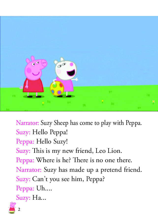 粉红猪小妹第2季53本自制绘本S2-16 Pretend Friend.pdf,第2页预览