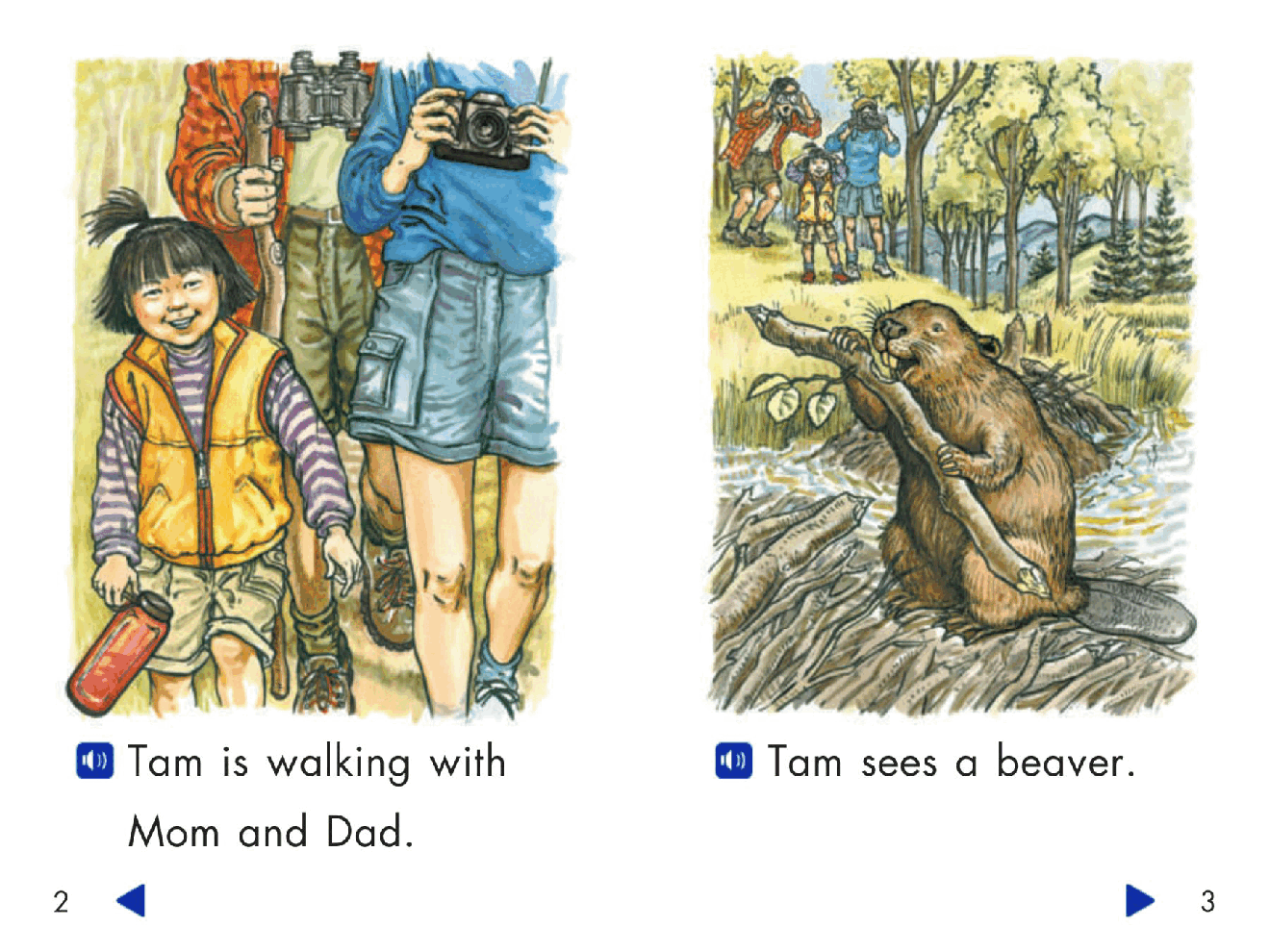 Pearson 0-6岁低幼读物Walking in the Forest.pdf,第3页预览