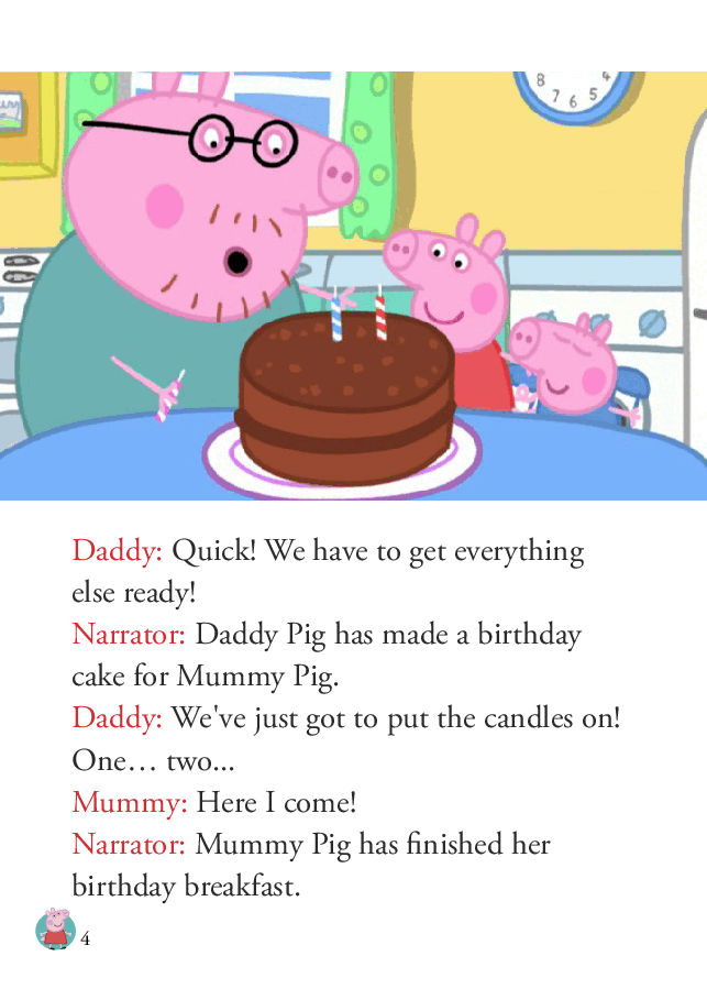 粉红猪小妹第1季52本自制绘本S1-21_Mummy_Pig_s_Birthday.pdf,第4页预览