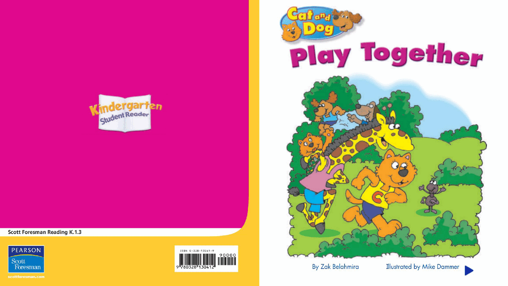 Pearson 0-6岁低幼读物K_OLR_1.3 Cat and Dog Play Together.pdf,第1页预览