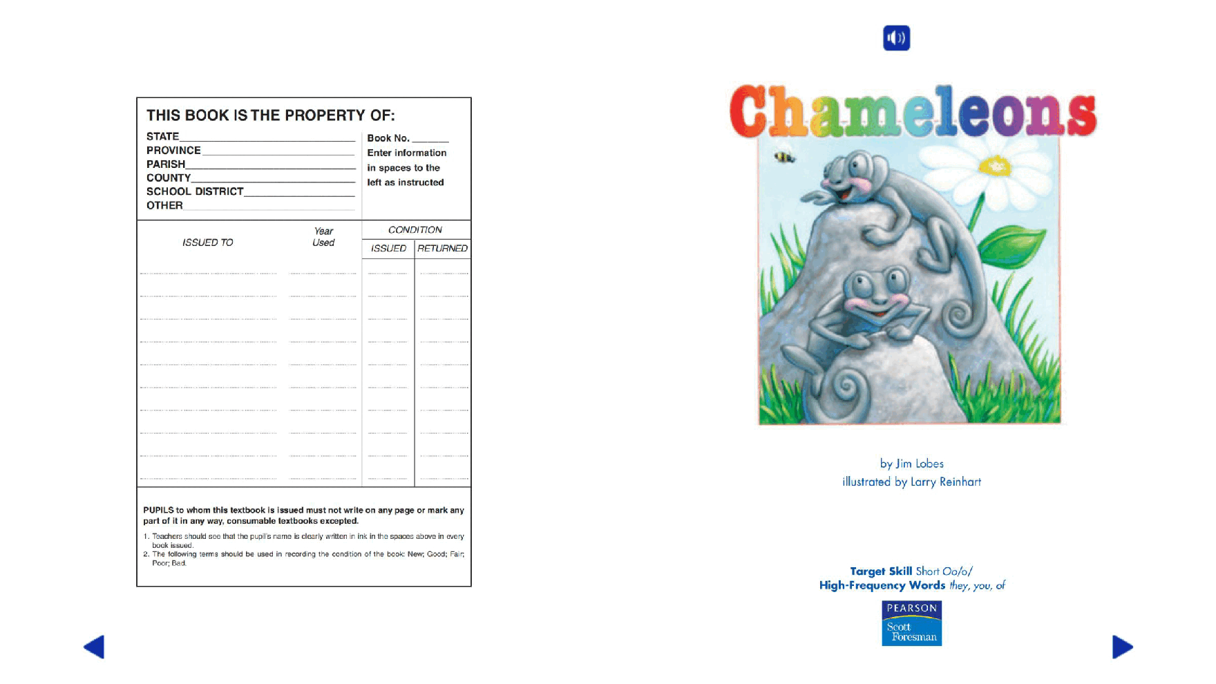 Pearson 0-6岁低幼读物K_OLR_3.6 Chameleons.pdf,第2页预览
