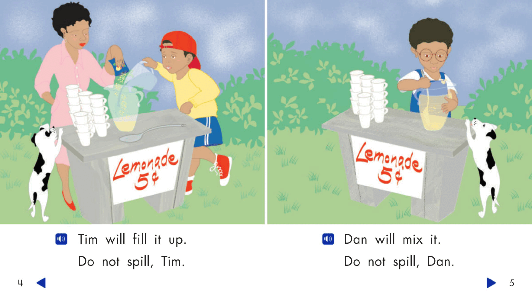 Pearson 0-6岁低幼读物Do Not Spill!.pdf，第4页预览