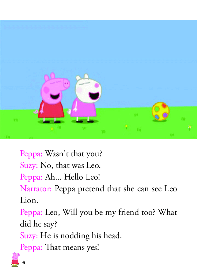 粉红猪小妹第2季53本自制绘本S2-16 Pretend Friend.pdf,第4页预览