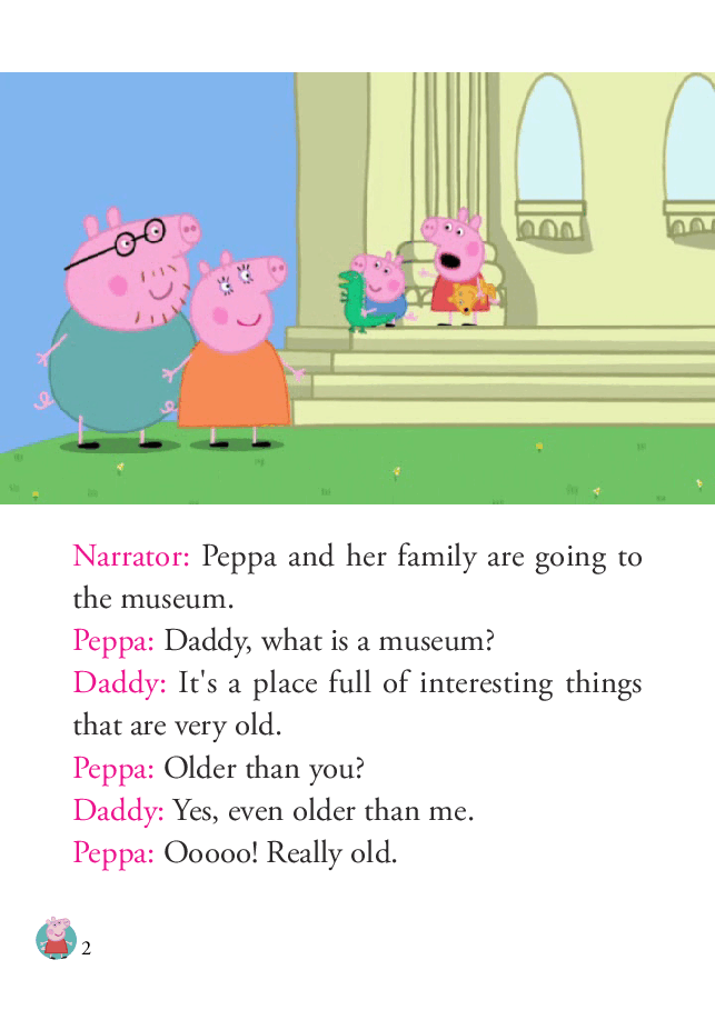 粉红猪小妹第1季52本自制绘本S1-39_The_Museum.pdf,第2页预览