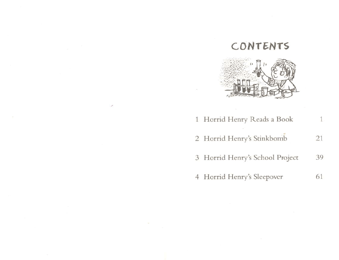 调皮的亨利英文绘本Horrid Henry's Stinkbomb (2002).pdf，第4页预览