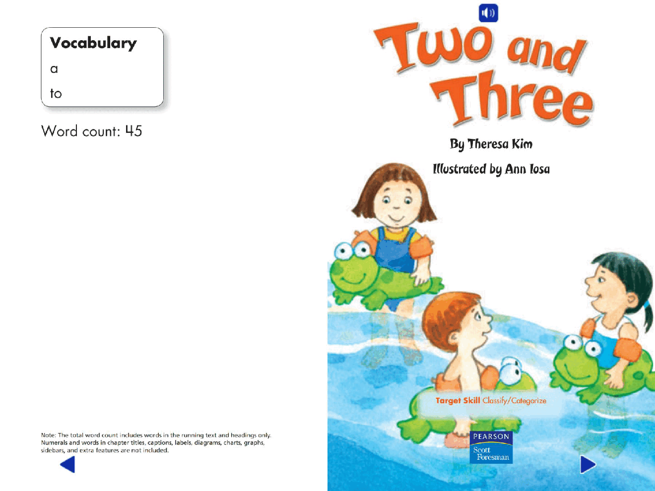 Pearson 0-6岁低幼读物Two and Three.pdf，第2页预览