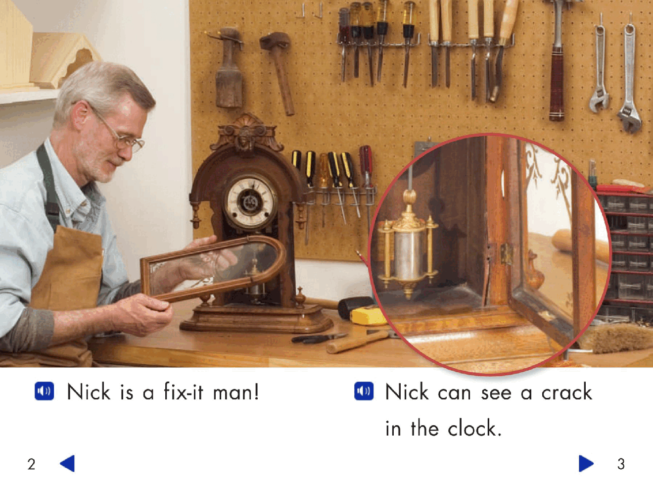 Pearson 0-6岁低幼读物Nick the Fix-It Man.pdf,第3页预览