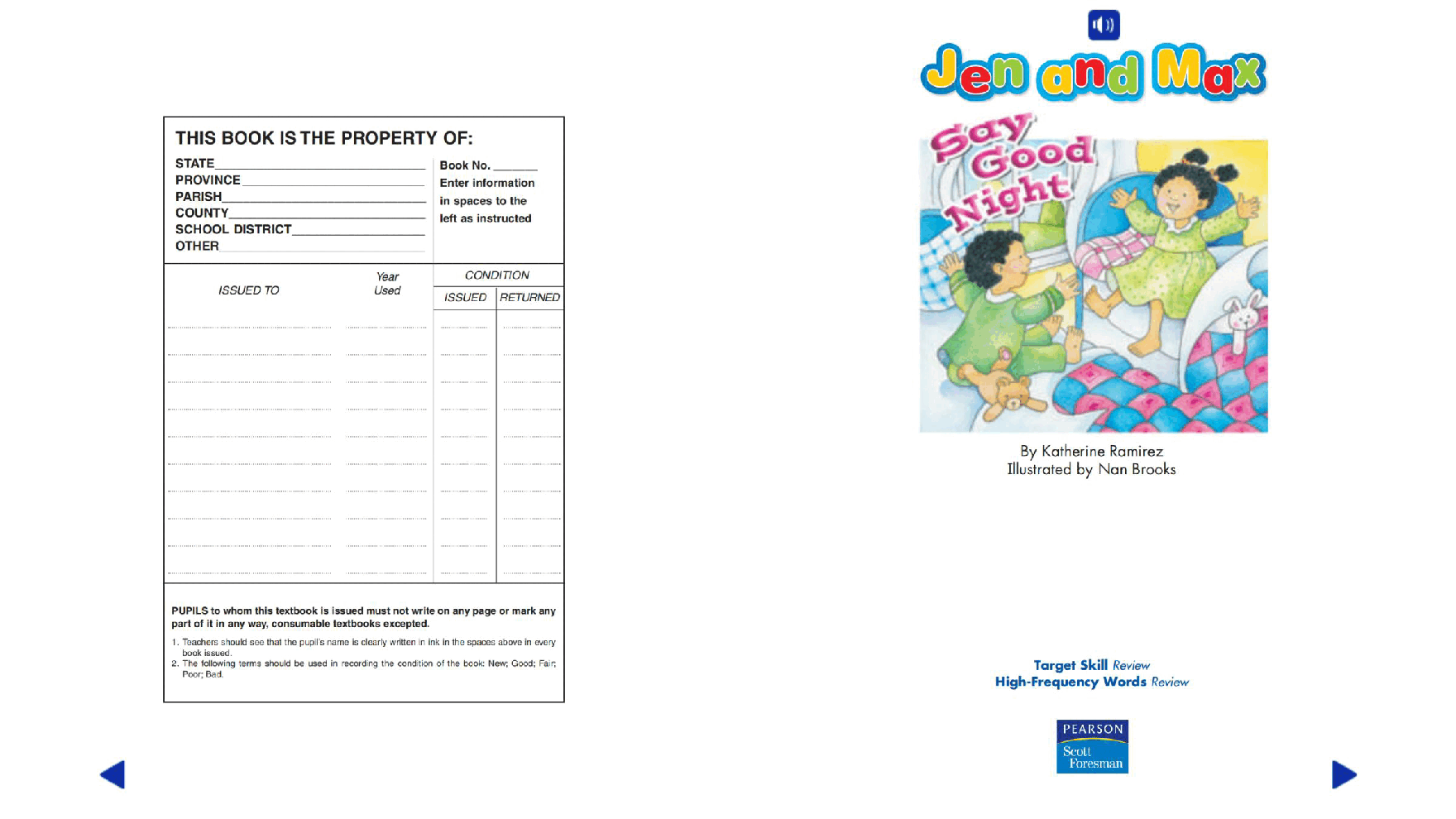Pearson 0-6岁低幼读物K_OLR_6.4 Say Good Night.pdf，第2页预览
