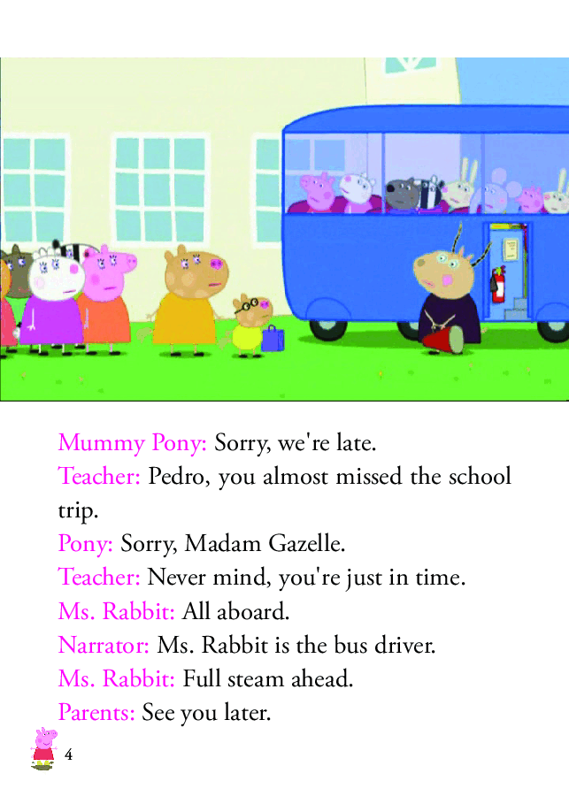 粉红猪小妹第2季53本自制绘本S2-22 School Bus Trip.pdf,第4页预览