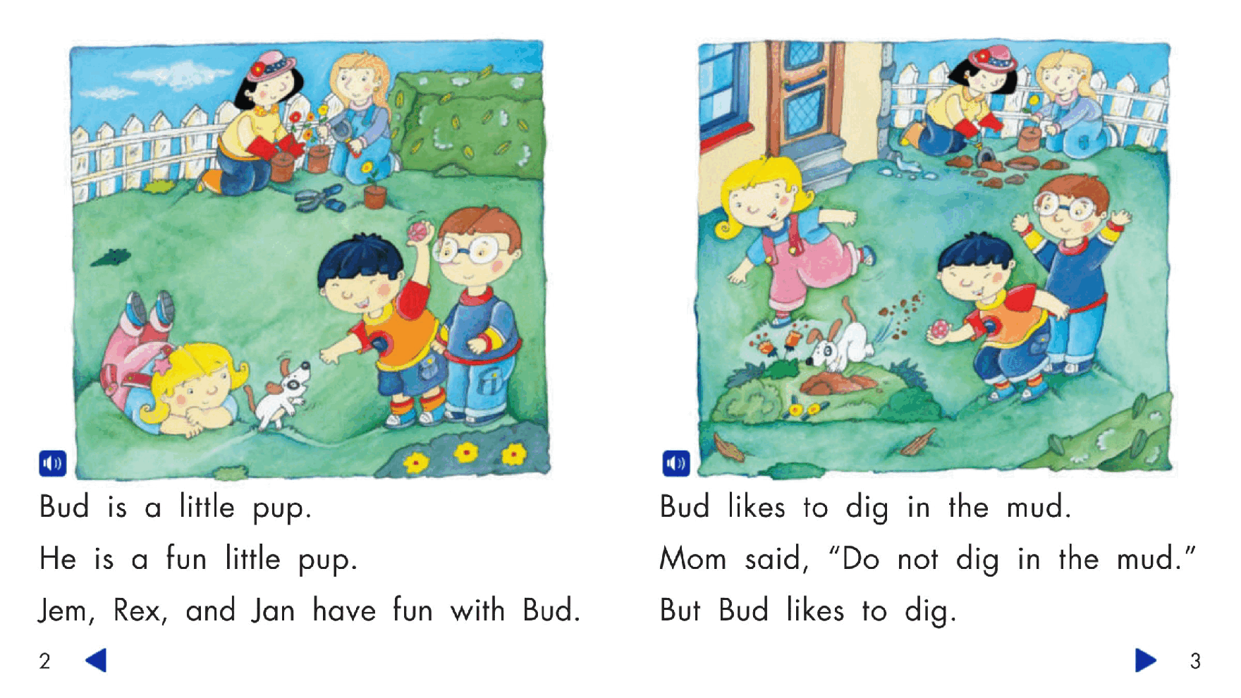 Pearson 0-6岁低幼读物K_OLR_5.4 Bud in the Mud.pdf,第3页预览