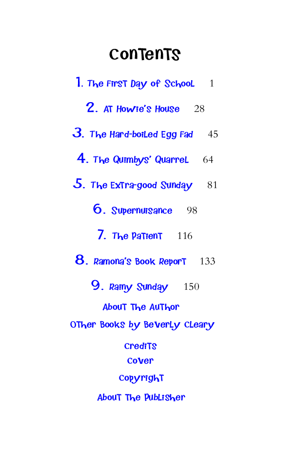 Beverly Cleary eBooks 29本Ramona Quimby, Age 8.pdf,第3页预览