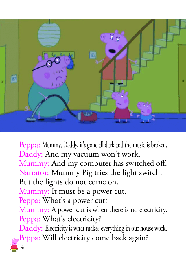 粉红猪小妹第2季53本自制绘本S2-48 The powercut.pdf,第4页预览